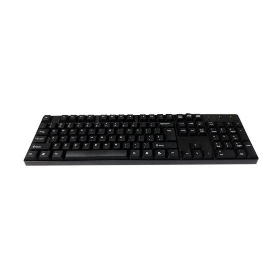 K1800 Kabeltastatur Full Size Ergonomisch 104 Tasten Leise USB Büro Desktop-Computer