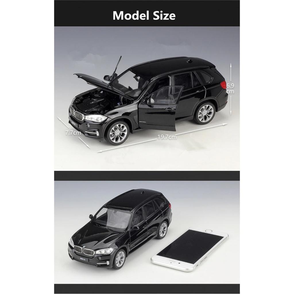 WELLY 1/24 BMW X5 SUV Alloy Car Model Diecasts Metal Toy Vehicles Car Model High Simulation Collection Childrens Gift Decoration