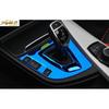 Blue Steel Central Console Gear Shift Cover Trim For BMW 3 4 Series GT 2013-