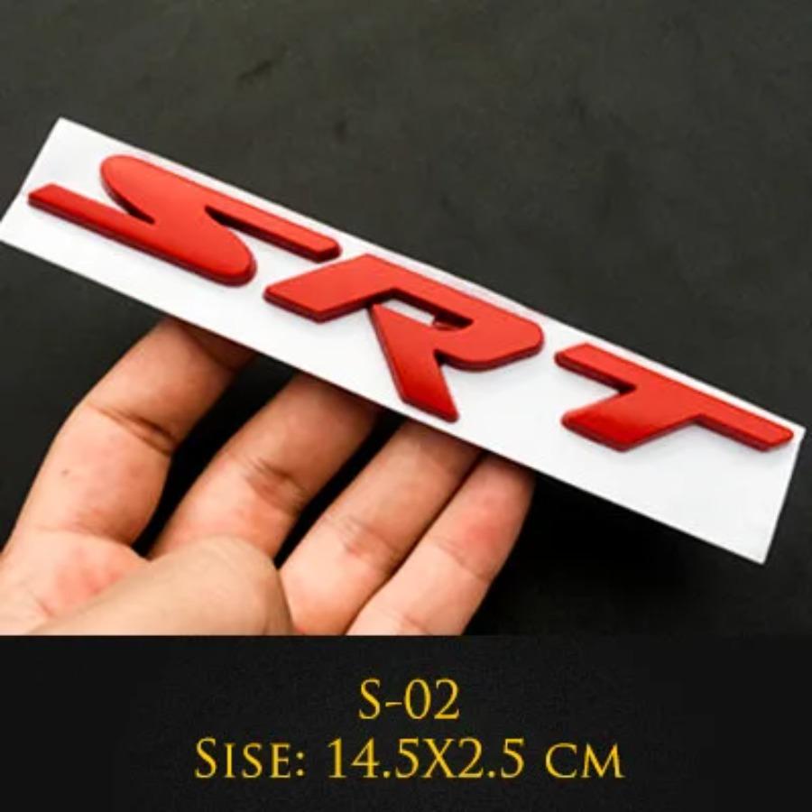 1 ks kovové 3D zadní nálepky na kufr auta pro znak Srt, odznak Sxt, Challenger, Durango, Viper, Caliber, znak na mřížku, dekorace