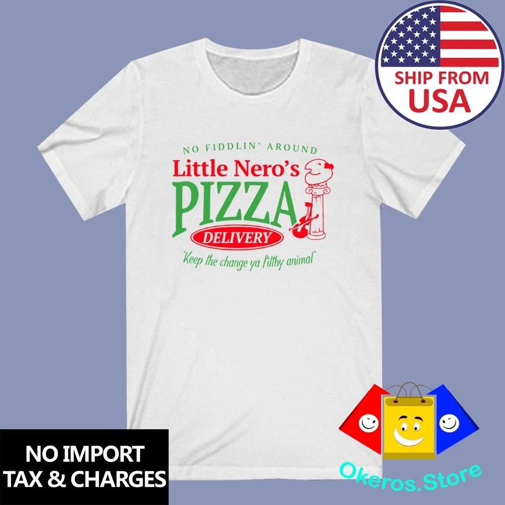 Home Alone Little Nero s Pizza Men s White Size S to 5XL S