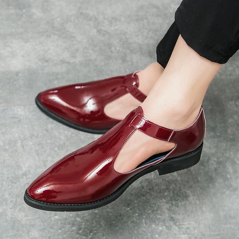 2024 Men s Summer Lightweight Fashion Slip-on Leather Sandals 38