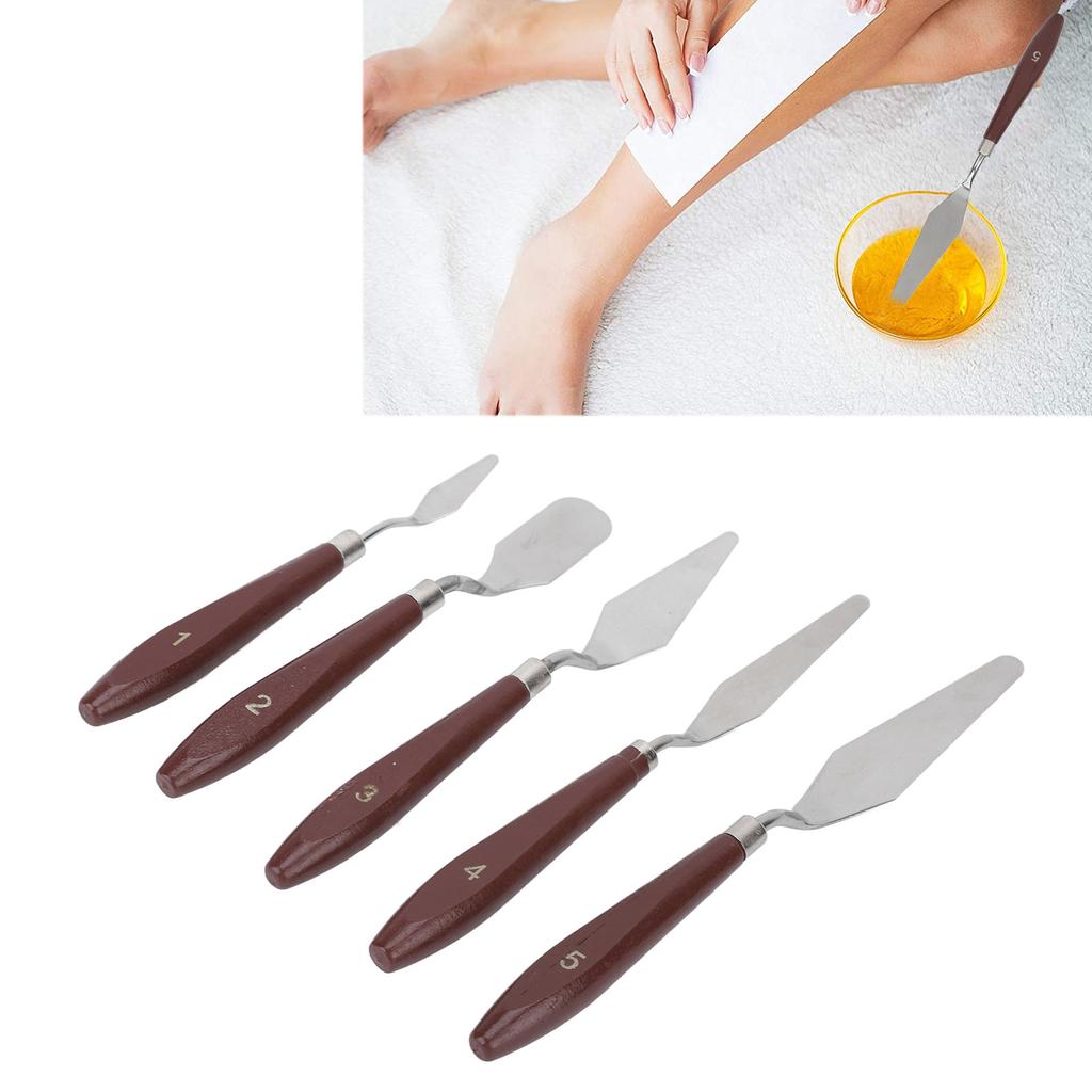 5 Pcs Wax Spatulas Multifunction Cake Icing Spatula Mixing Scraper For Decorating Baking