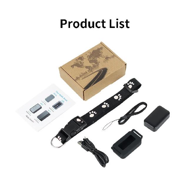 

P03 Pet GPS Tracker RealTime Tracking Quadruple precise positioning App controlled for Dogs/Cats,Car, the elderly person Locator чёрный