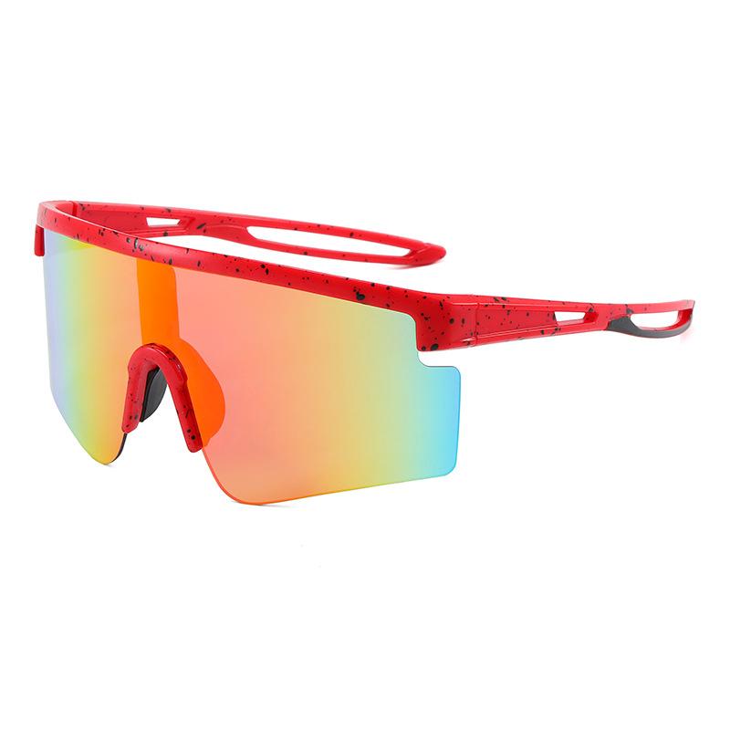 Fashionable Colorful Sunglasses Men Outdoor Sports Cycling Sunglasses Large Frame Uv Sunglasses Xsy2399