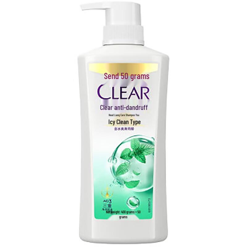 

Clear Anti-Dandruff Icy Fresh Scalp Care Shampoo 450G