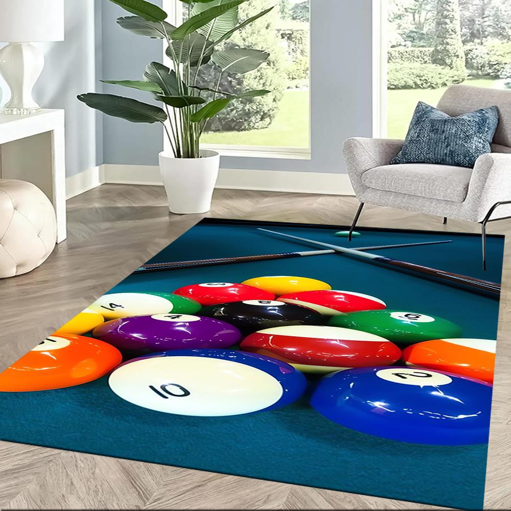 Pool Table Setup Floor Mats for Living Room, Bedroom and Room Decoration Are Suitable for Gifts.