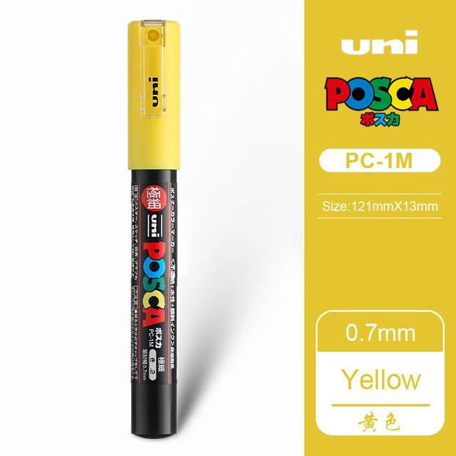 Uni POSCA Marker Farbstift, 39 Farben PC-5M/44 PC-3M/36 PC-1M, Acryl Steinmalerei Zeichnen Graffitti Marker Kunstbedarf