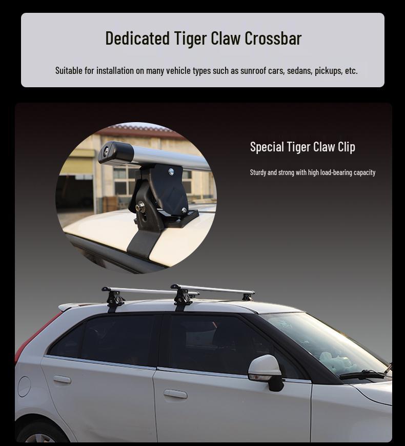 Universal Aluminum Alloy Roof Rack Crossbars for Off-road SUVs