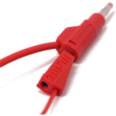 30 Sets Retractable Sheath 4Mm Banana Plug Connectors Stackable Wire Solder Multimeter Test Leads Ends Plugs Adapter-B61B