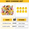 1-100 Piezas Patos de Goma al por Mayor, Patitos Surtidos Para Jeep Ducking Flotador Juguete de Baño de Pato Para Fiestas Infantiles