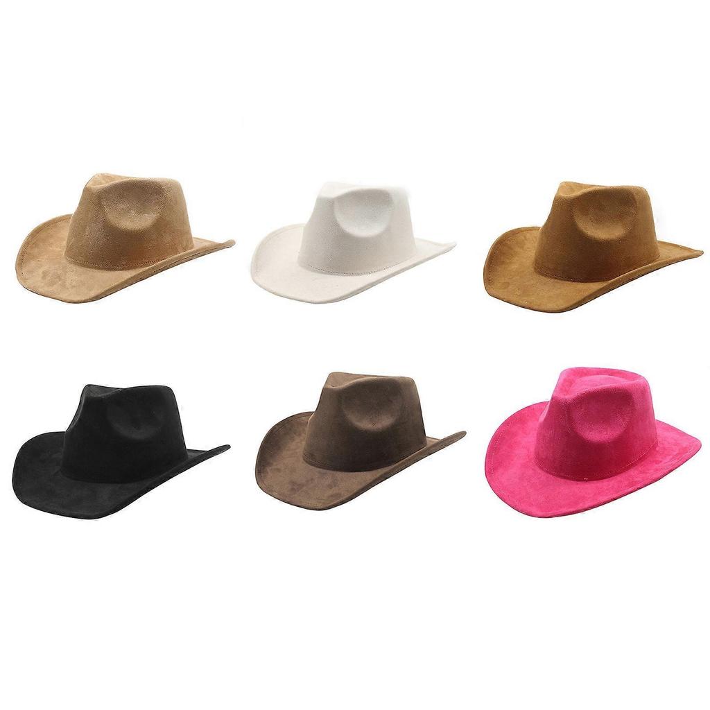 Tibetan Cowboy Hat Tibetan Cowgirl Cowboy Hat Camping Town Travel Spot Wide Brim Adult Size Cowboy Hat  rose Red
