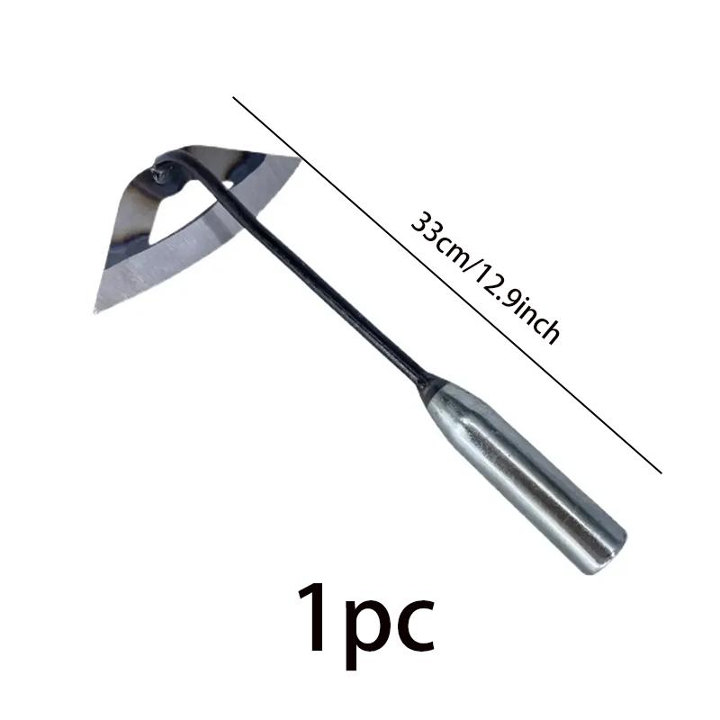 1buc, Sapa tubulara intarita integral din otel, grebla de plivire portabila, plantarea de legume Ferma de gradina Instrument de agricultura Accesorii pentru plivitul