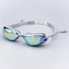 UV Anti-Fog Electroplating Swimming Goggles with Surf Ear Plugs - Waterproof Pool Swim Eyewear