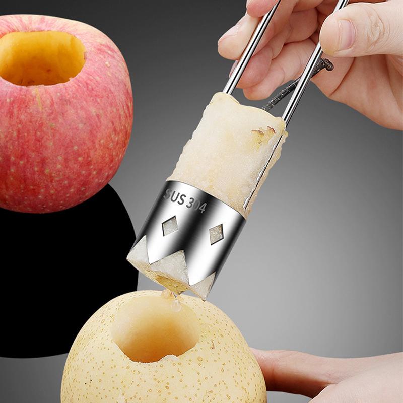 Stainless Steel Pepper Corer Remover Tool Rust-Proof Pears Apples Sharp Serrated Cutter Red Bell Pepper Knife Vegetable Tools