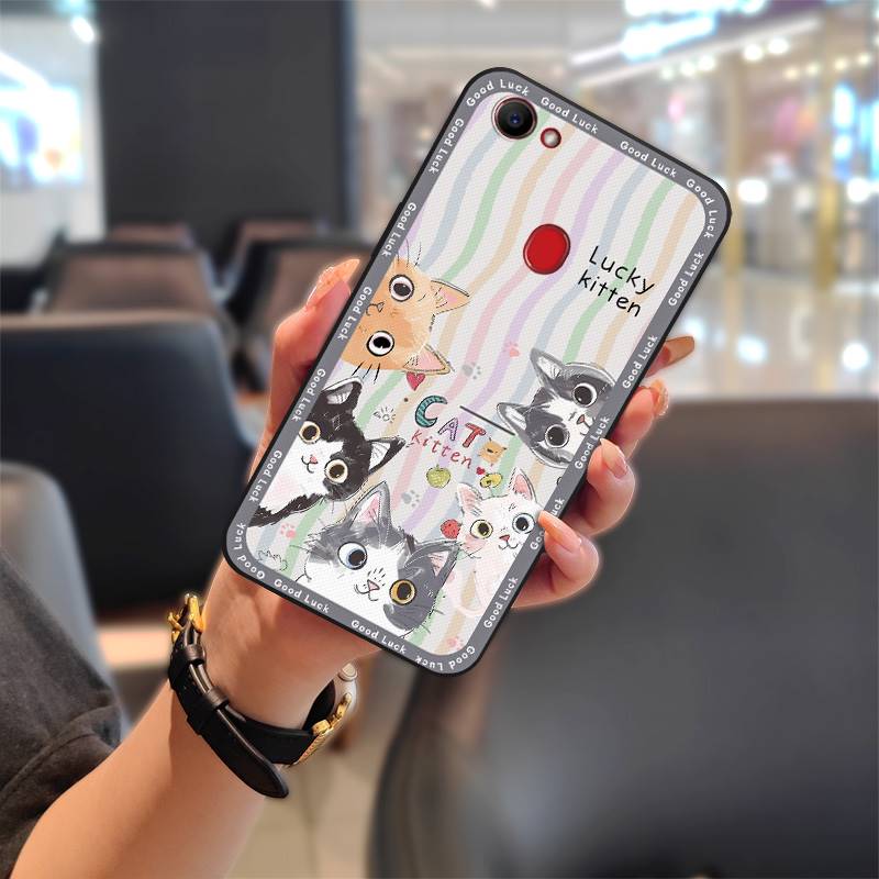 Anti-dust Cartoon Phone Case For OPPO F7 Graffiti Soft Case Silicone Protective Dirt-resistant Anti-knock Full Wrap TPU