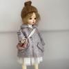 Handmake Woolen Overcoat Fashion Princess Sweaters T-shirt Pants for 1/6 BJD 30cm Dolls