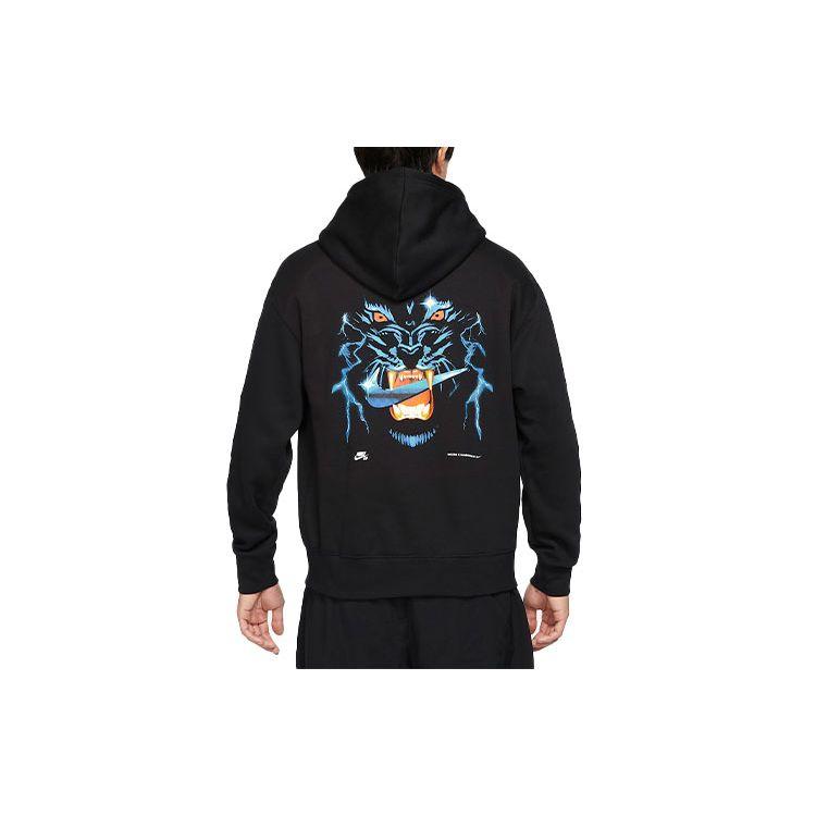 Nike SB Black Graphic Fleece Pullover Hoodie Men s CW7150-010 S