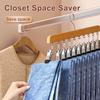 Clip Closet Organizer with 46307 Scarves Skirts Clips Pants Belts Towels Underwear Heavy Duty Metal