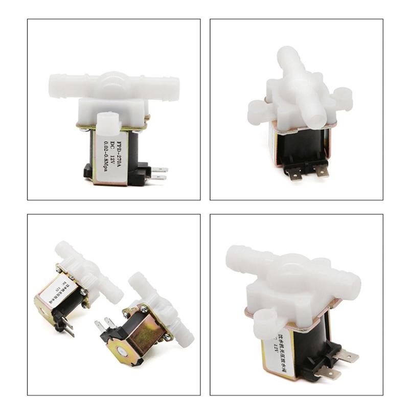 220V/12V/24V Normally Closed Solenoid Valves Water Inlet Flows Switches 12mm Water Dispenser Water Valves Enduring