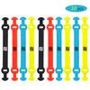 10Pcs Elastic Tennis Racket Damper Silicone Straps Tennis Racket Vibration Absorbing Shock Reducing Strips
