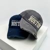 New Unisex Letter Embroidery Broken Style Baseball Hats Breathable Personal Sunshade Peaked Caps Versatile Fashion Street Retro