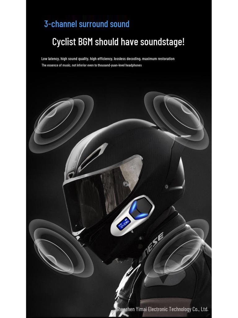 K12 Zinc Alloy Bluetooth Helmet Headset with FM Radio, Waterproof, Long Battery Life for Riding & Music.