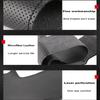 Black Microfibre Leather Car Steering Wheel Cover For Volkswagen VW Golf 7 Mk7 Touran Up New Polo Jetta Passat B8 Tiguan