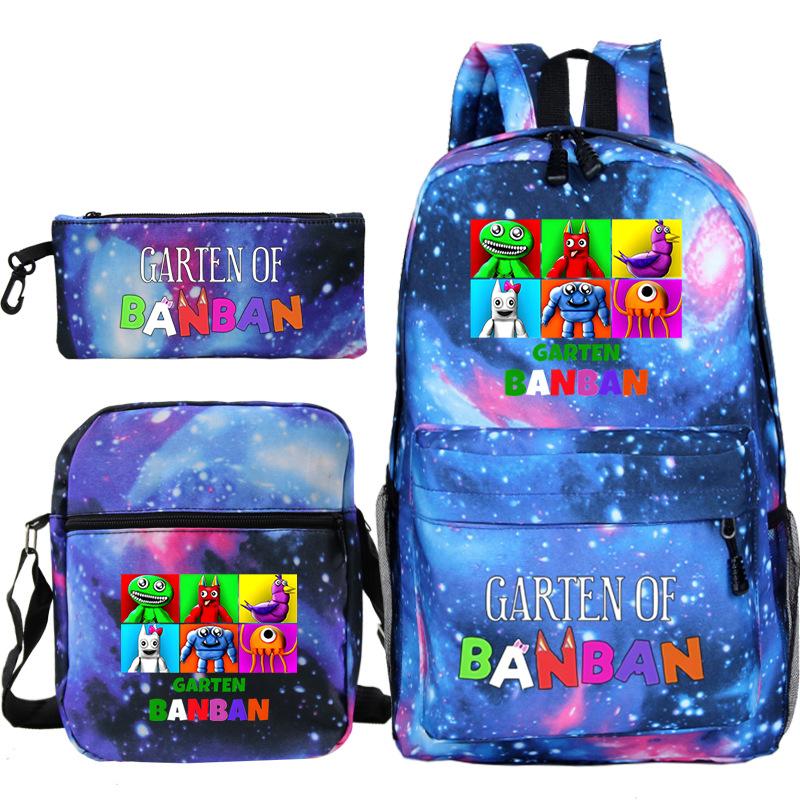 Spotted Garden Primary School Bag Shoulder Bag Pencil Bag Three-piece Set