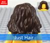 10pcs/lot MOC Bricks Female Hairs Model Action Figure Toy Kids Educational Building Blocks Assembled Toys