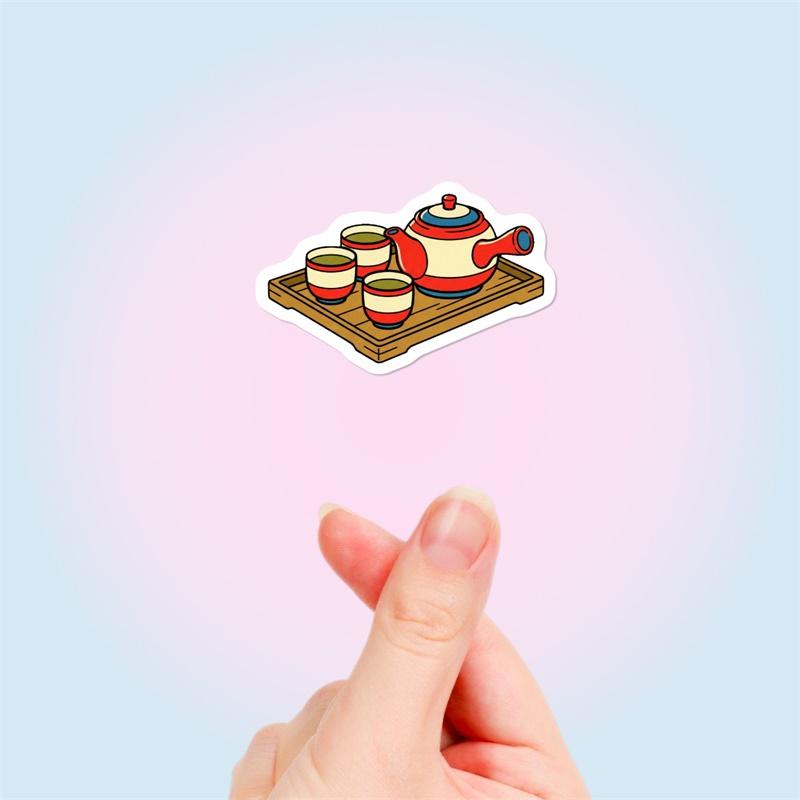 50PCS Cartoon Japan PVC Sticker Aesthetic Colored DIY Sticky Decoration Scrapbooking Hand Accounting Supplies