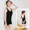 2025 Women's Plus-Size Boyleg One-Piece Swimsuit - Conservative, Professional Swimwear