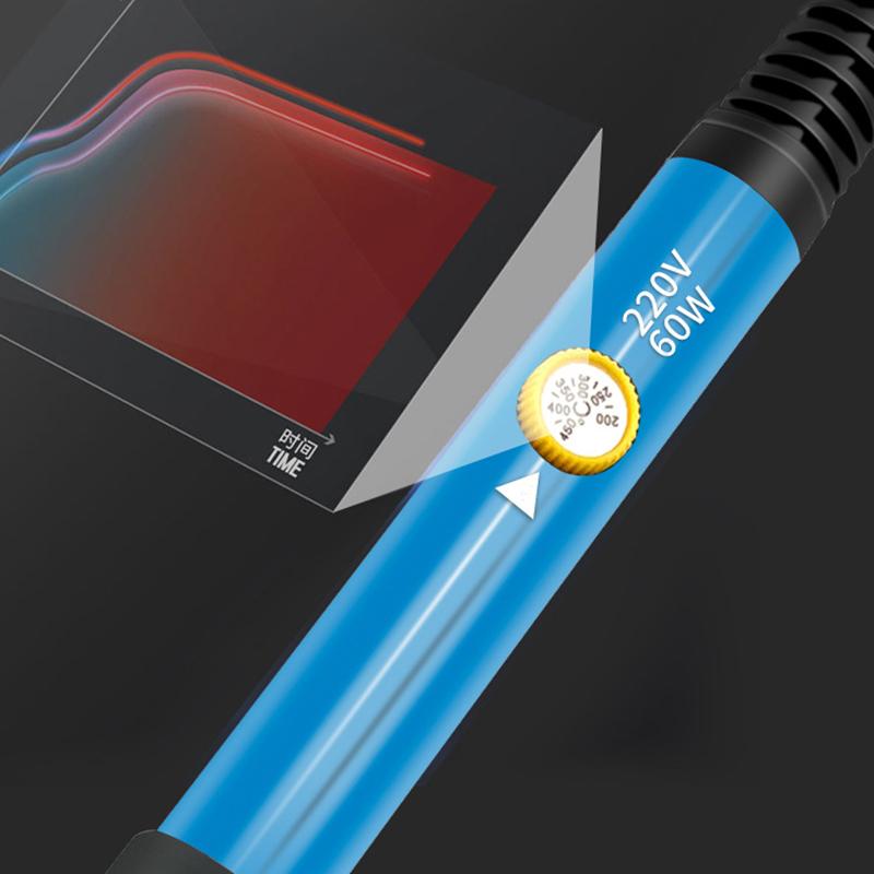 220V 60W Soldering Iron Kit Adjustable Temperature 15 In 1 Tool Set With Soldering Iron Eu Plug Au Uk Us