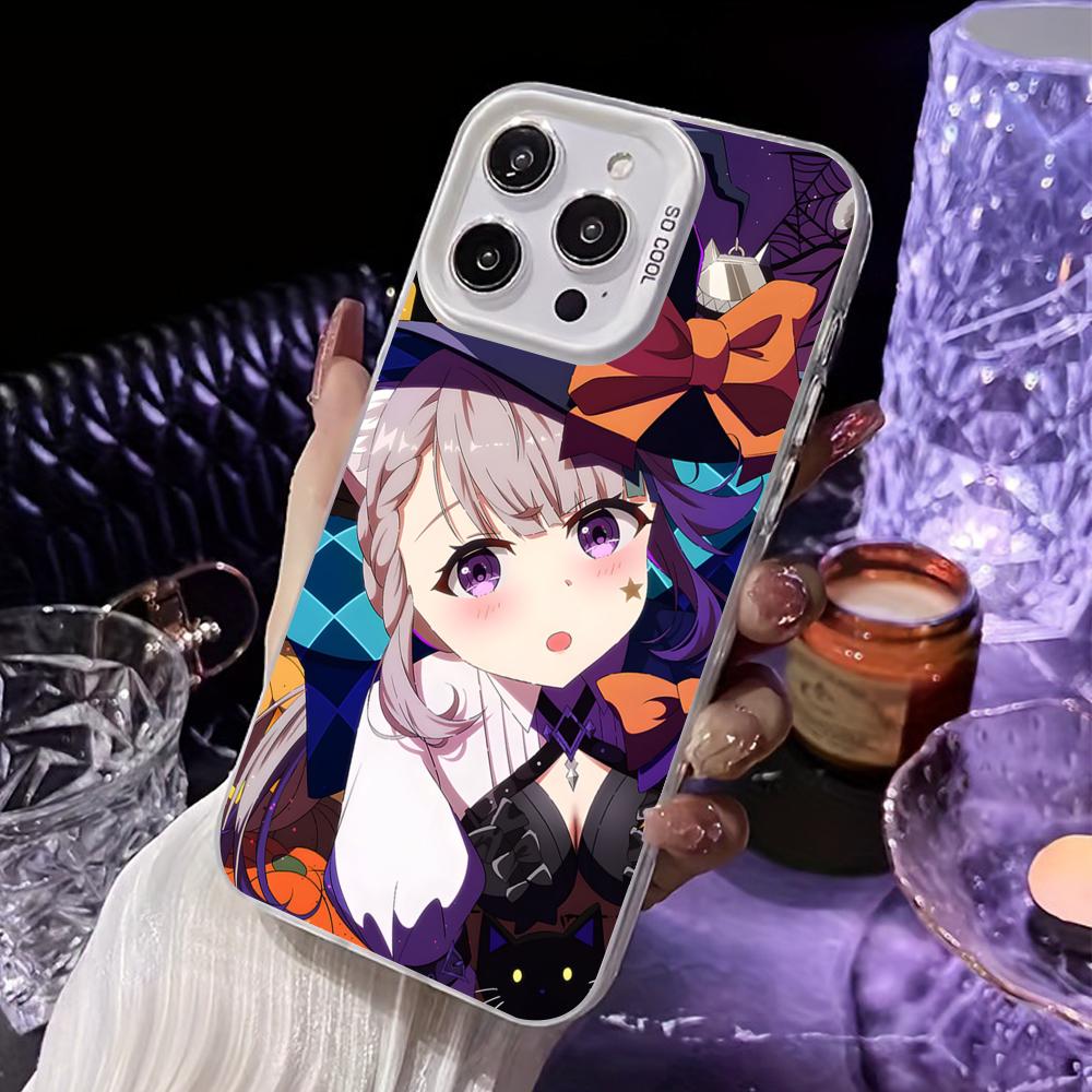 Game GI Lynette White Translucent Mobile Phone Case for iPhone 17 16 15 14 13 12 11 X XR XS 8 7 Air Pro Max Plus Colorful Cover