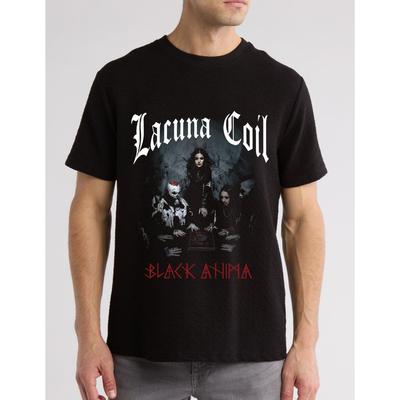 Lacuna Coil Band Tour Heavy Cotton Black Unisex T-Shirt
