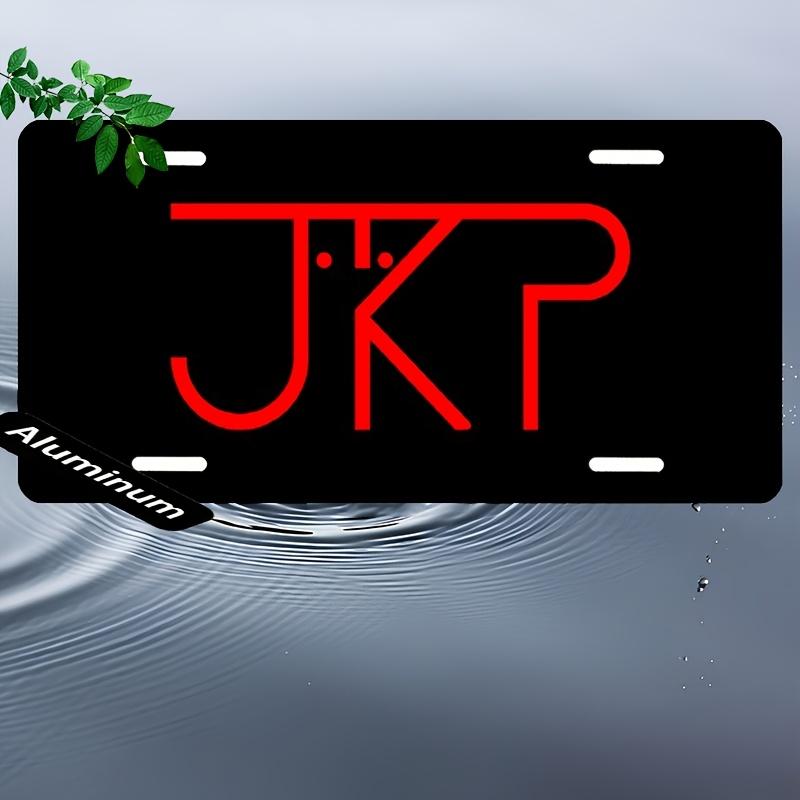 

2D FLAT JKF Vintage Aluminum Metal Sign - 6x12 Inch Retro Wall Decor with Red JKP Logo Matte Finish Fit for Home 15x30cm(5.9x7.8inch)