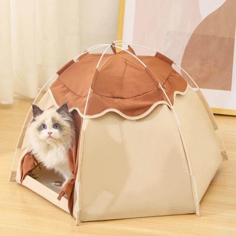 Four Seasons Universal Cat Litter Tent, Dog Bed, Spring and Summer Breathable Pet House Pet Items Cat House