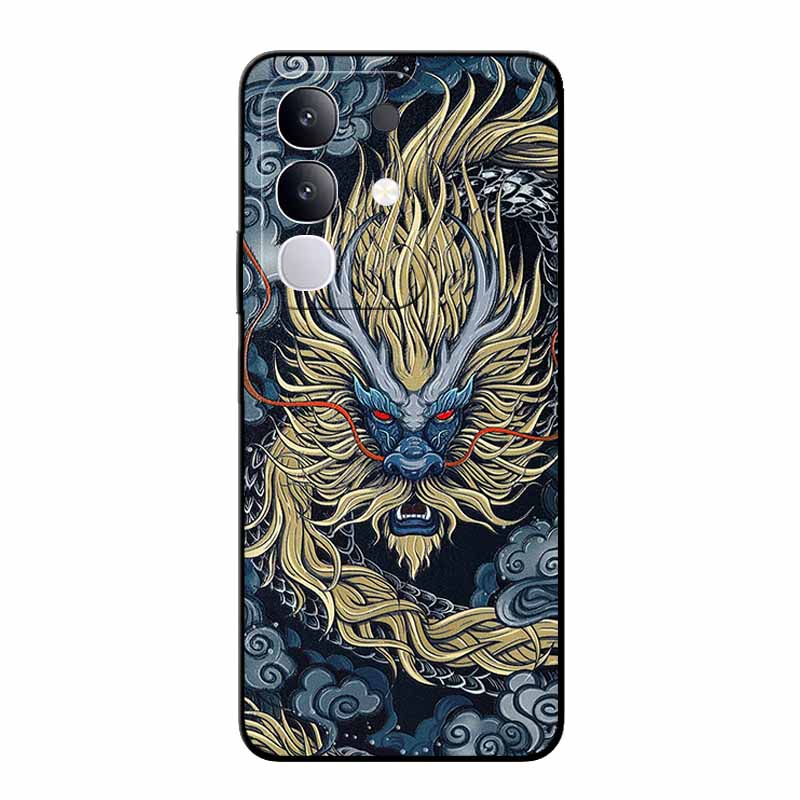 

3D Cartoon Emboss Case For Vivo Y29 4G Relief Embossed Retro Silicone Back Cover For Vivo V2434 Animal Funda Anime Coque Y29 4G Vivo Y29 4G