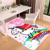 Custom personalization Peppa Pig Print Area Rug - Soft, Washable Non-Slip Indoor Mat,Living Room,Home&Office Decorative Rug