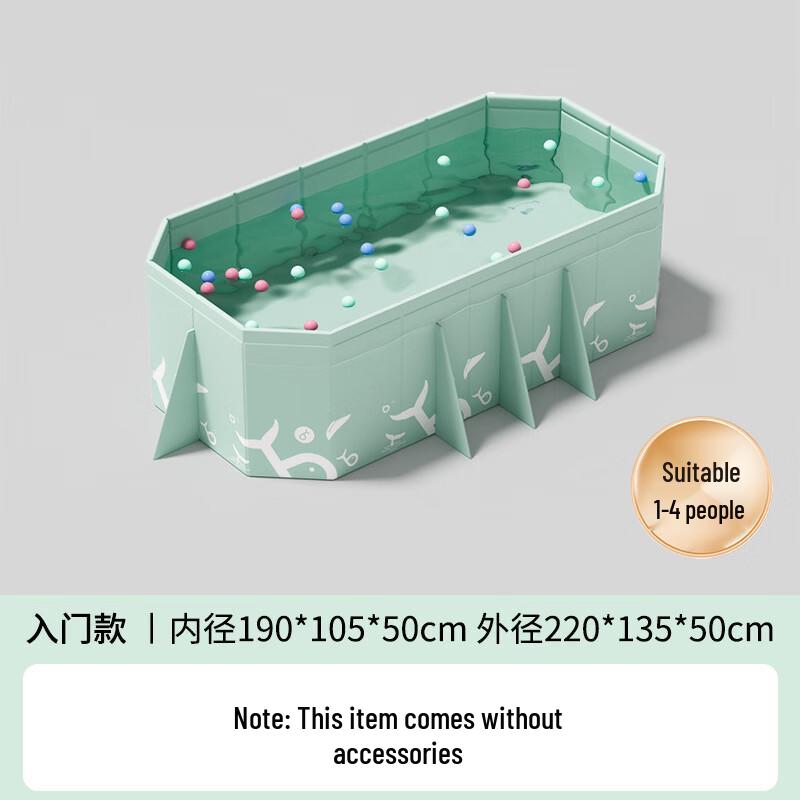Blue Little Fish Large Foldable Outdoor Family Swimming Pool