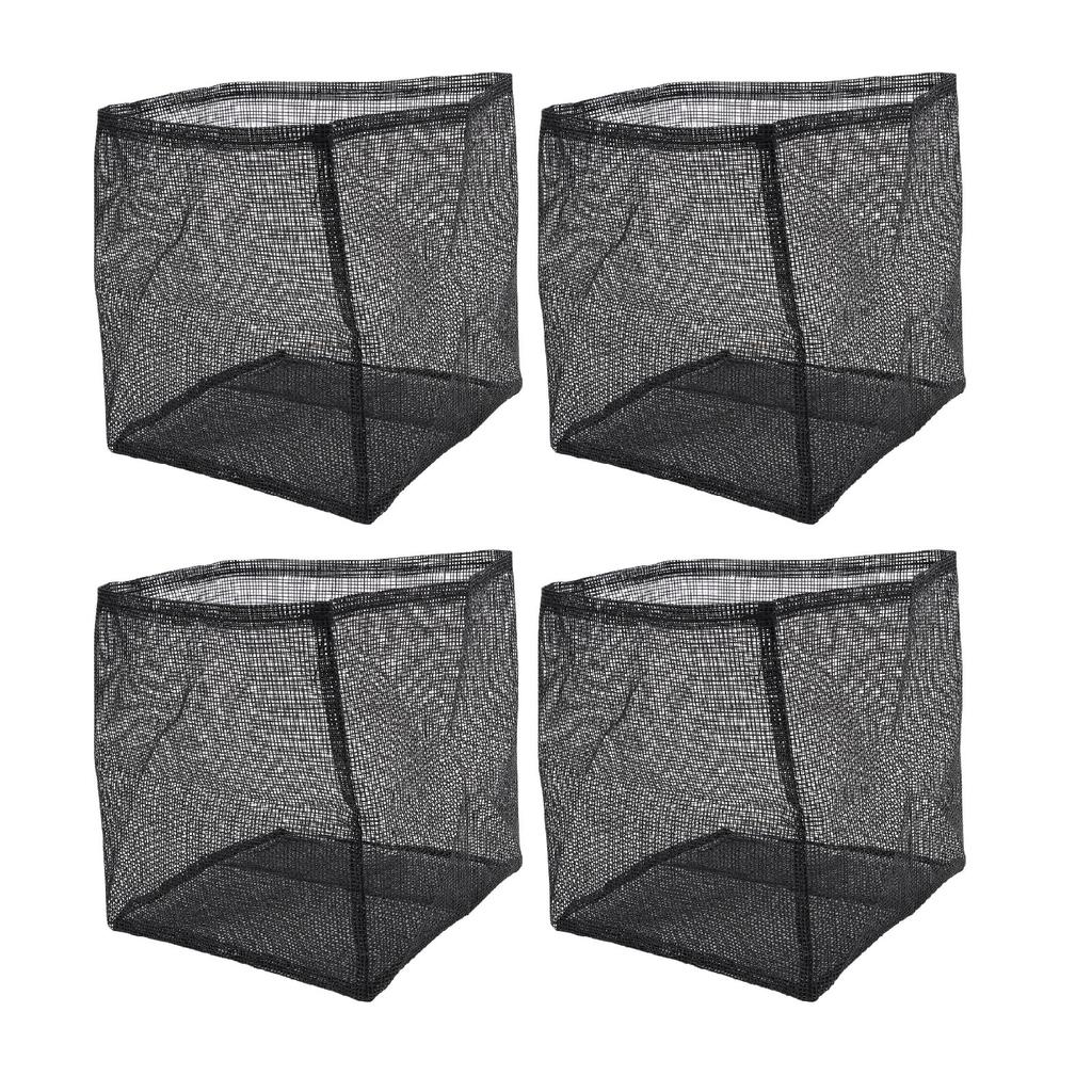 4pcs Aquatic Pond Planting Bags Reusable PVC Mesh Water Garden Pond Plant Pot Breathable Lily Plant Pots for Pond Bog