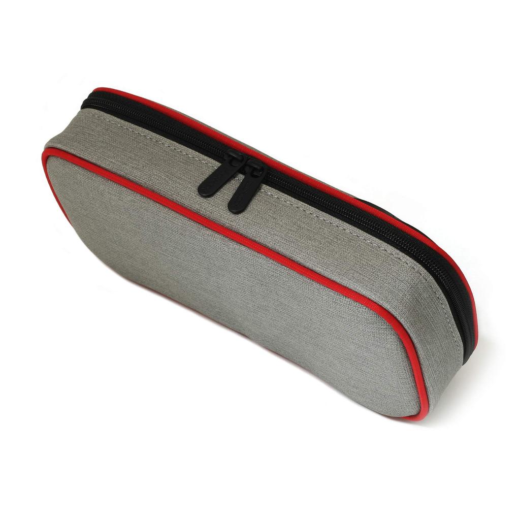 LOONLOON 660 Rainy Pencil Large Simple Design Case, Gray, Capacity, Stylish, Two-Story Design, Multifunctional,