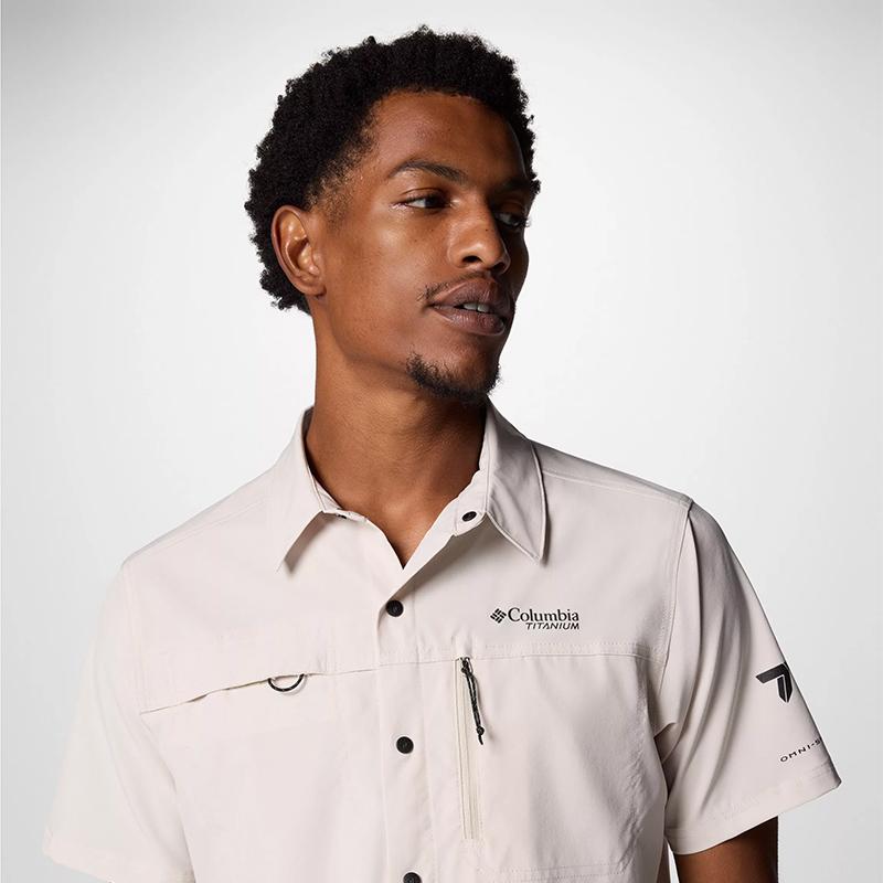 Columbia TITANIUM Shirt Men's Light Khaki AE5161-279