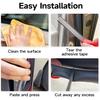 D-Shape Car Door Rubber Seal Strip,Black Automotive Weather Stripping With Self-Adhesive To Reduce Noise And Water-Leaking Fit Most