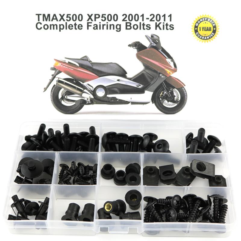 Fit For Yamaha Tmax500 Tmax 500 2001-2011 Motorcycle Full Fairing Bolts Kit Complete Cowling Side Cover Screws Clips Nuts Steel