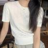 Shop   Women Cable Knit Short Sleeve Sweater Won Wkn We91a6b