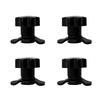 8mm Threaded Stud Nut Fitting Roof Rack Replacement Fastener Set with Star Hand Knob, Metal Mounting Hardware, 4 Piece Rack Fixing Kit