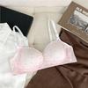 Cute Sweet Young Girls Wireless Thin Gathering Anti Sagging Bra For Small Chest