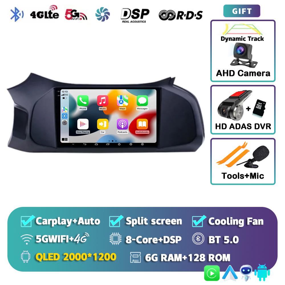 Android 14 CarPlay Car Radio For Chevrolet Onix 2012-2014 2015 2016 2016- 2019 GPS 2din Multimedia Video Player 2 Din Stereo 4G