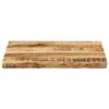 VidaXL Dessus de table bord vivant 50x40x2,5 cm bois de manguier brut, dessus de table en bois, dessus de table d'appoint, 370655
